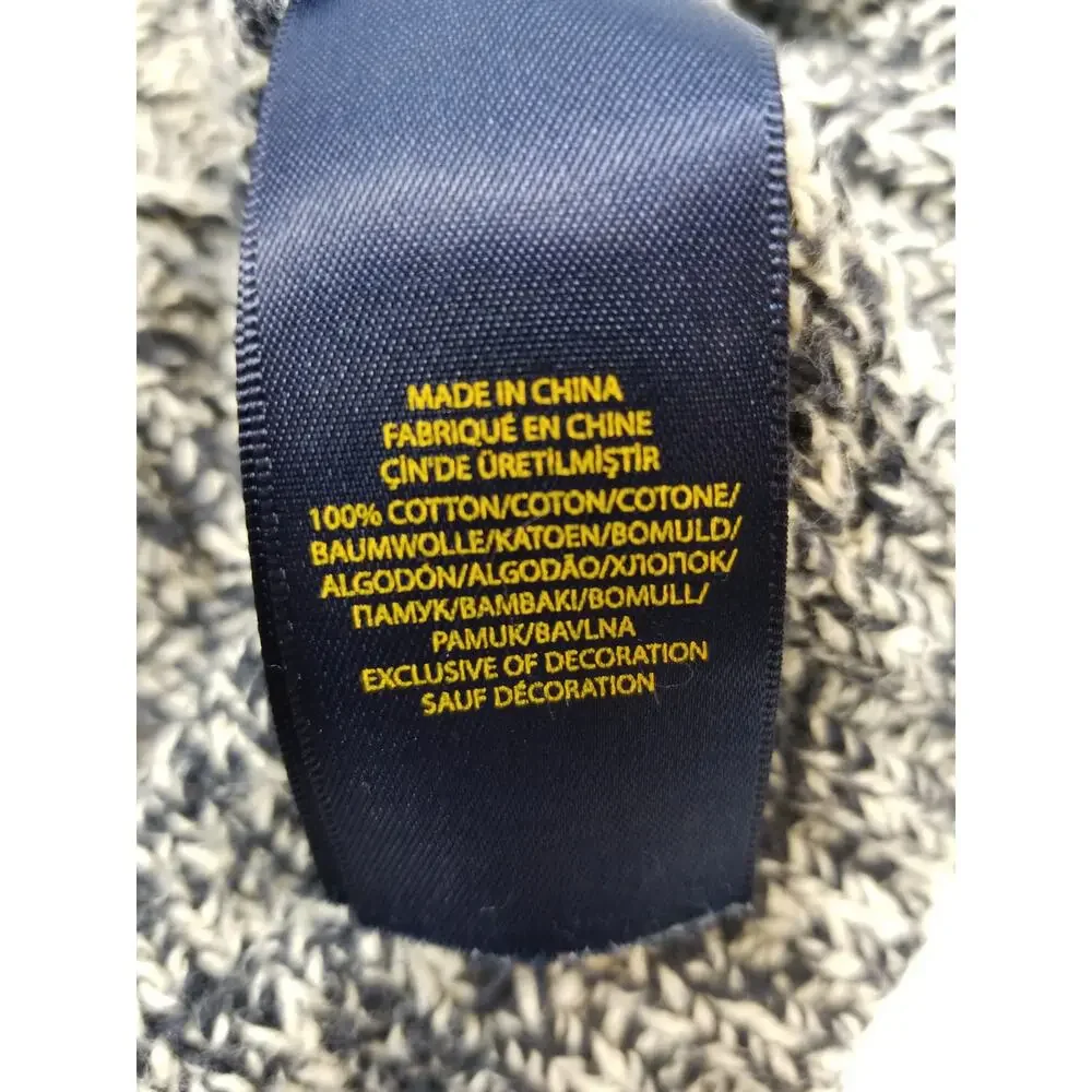 Polo Ralph Lauren 100% Cotton Navy Blue Kids Unisex Boys Girls Sweater Size 5